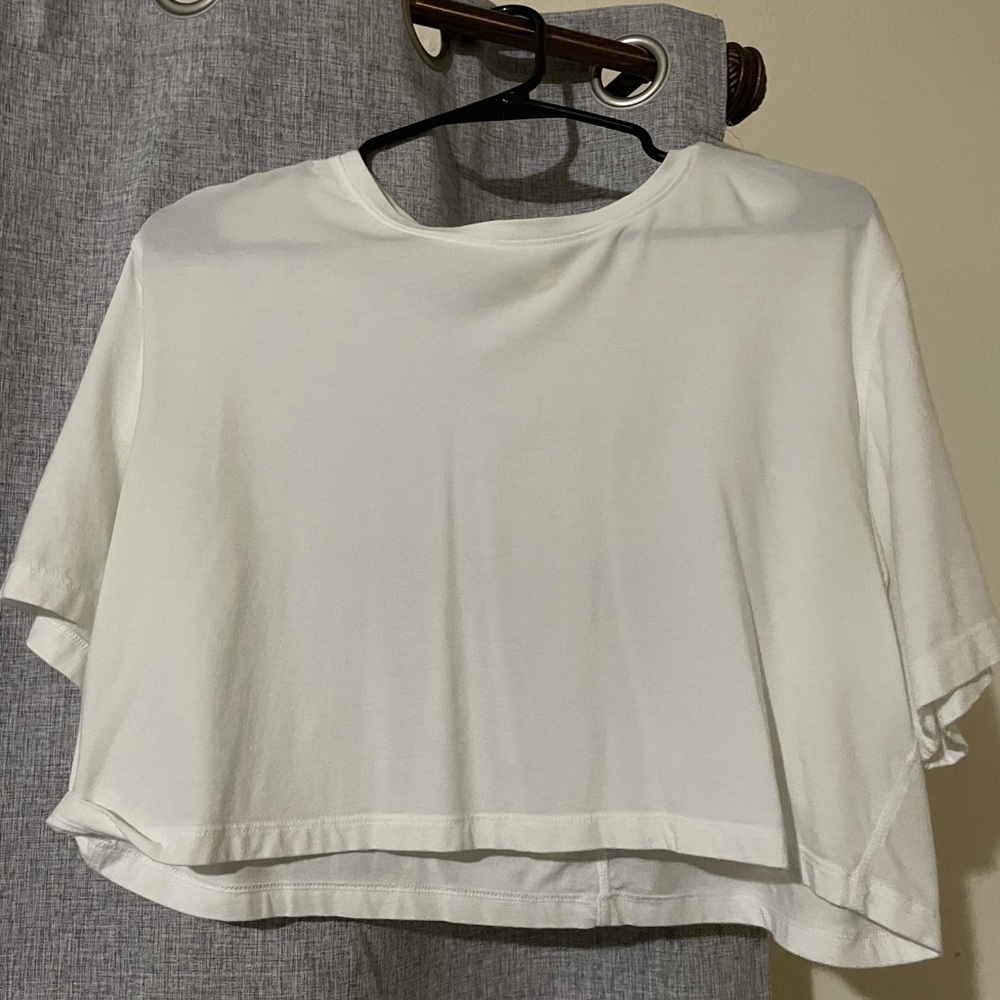 Aritzia white crop top